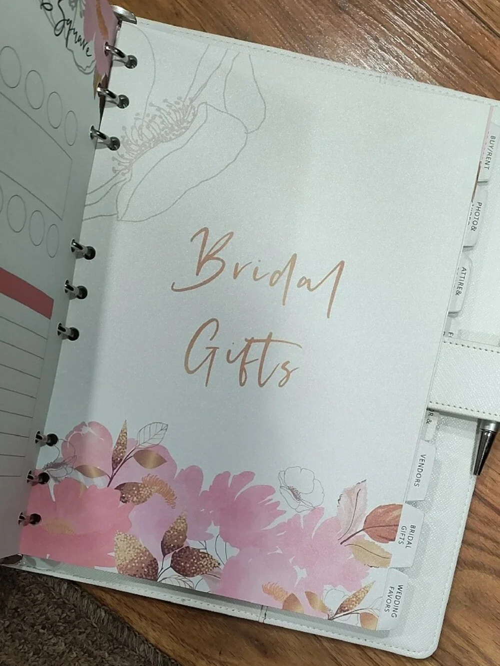 Future Mrs. Wedding Planner Organizer - White with Gold Accents